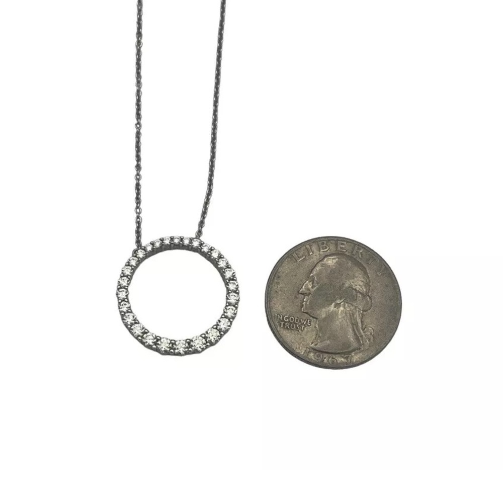 HEARTS ON FIRE 18k White Gold Chain, 1.05 CTW, Diamond Pendant Necklace, PERFECT - Picture 8 of 11